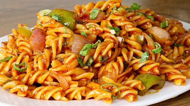 Chinese Sauce Pasta | Indo Chinese Pasta Recipe | Kanak's Kitchen