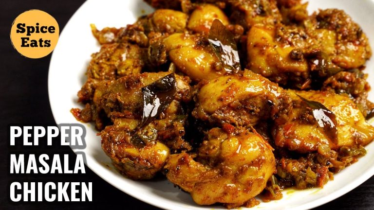PEPPER MASALA CHICKEN | SIMPLE PEPPER CHICKEN RECIPE | PEPPER CHICKEN