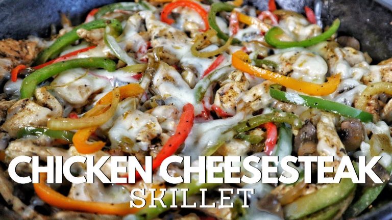 EASY Chicken Cheesesteak Skillet | Chicken Recipe