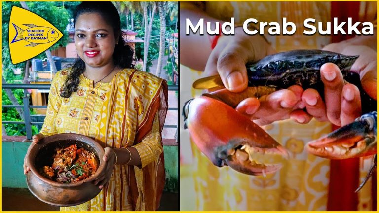 Mud Crab Recipe | Crab Sukka | Jenji Sukka | Mangalorean Recipe | Crab @Seafood Recipes By Bayman