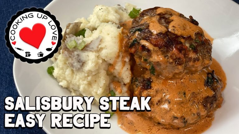 Salisbury Steak With Hamburger Patties | Salisbury Steak Easy Recipe | Ground Beef Recipes