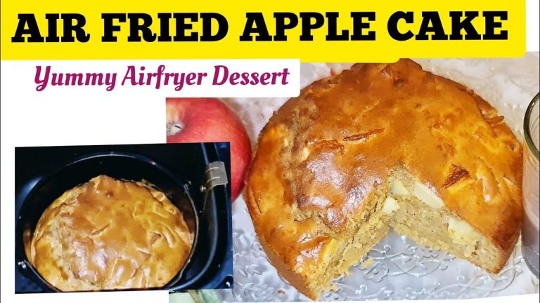 EASY AIR FRYER APPLE CAKE DESSERT RECIPES From SCRATCH // How to Bake Air fried Apple Cake at Home.