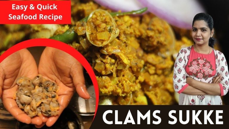 Clams sukka recipe | indian seafood recipes | hotel style clams sukka recipe mangalore style
