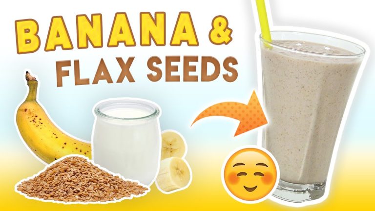 Banana Flax Seed Smoothie (Weight Loss Breakfast Smoothie Recipe)