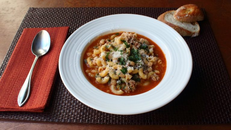 Sausage Pasta Fazool (Pasta e Fagioli Recipe) – How to Make Pasta Fazool