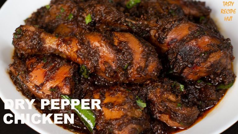 Dry Pepper Chicken ! Black Pepper Chicken Recipe