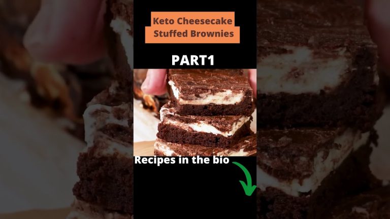 Keto Cheesecake Stuffed Brownies /KETO DESSERT RECIPES