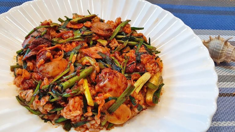 Cockle Bibimbap Recipe | seafood recipes | mixed rice