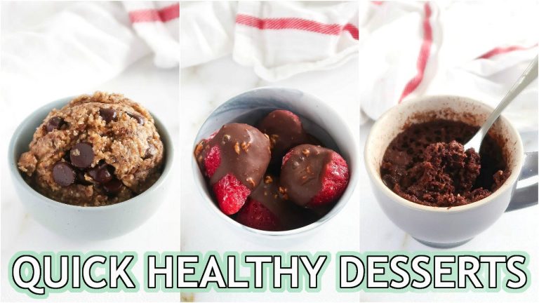 Healthy Dessert Recipes that are QUICK! single serve, easy