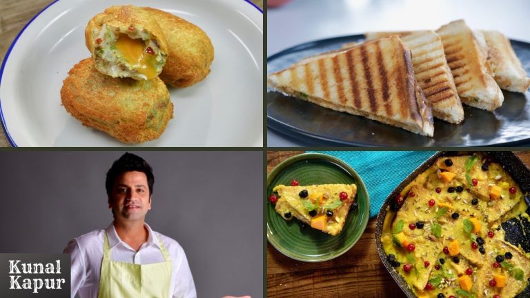 3 Bread Recipes | Shahi Tukda | Onion Toasties | Cheese Bread Roll | Kunal Kapur Snacks Recipes