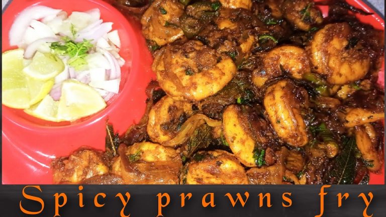 spicy prawns fry | prawns dry fry | seafood recipes | shrimp dry fry recipe | prawn fry |