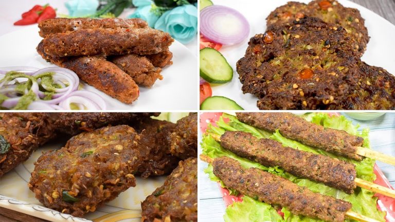 4 delicious Kebab recipes – bakra eid recipes – ground beef recipes – mutton recipes