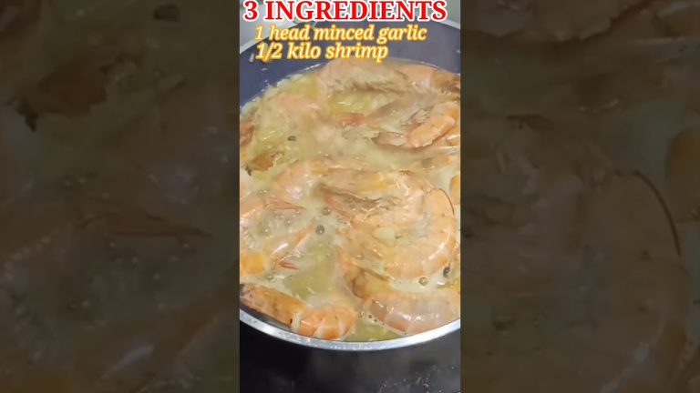Easy & Quick Shrimp Recipe with 2 Ingredients #Short #Filipinofood #Seafoodrecipe #shortsvideo