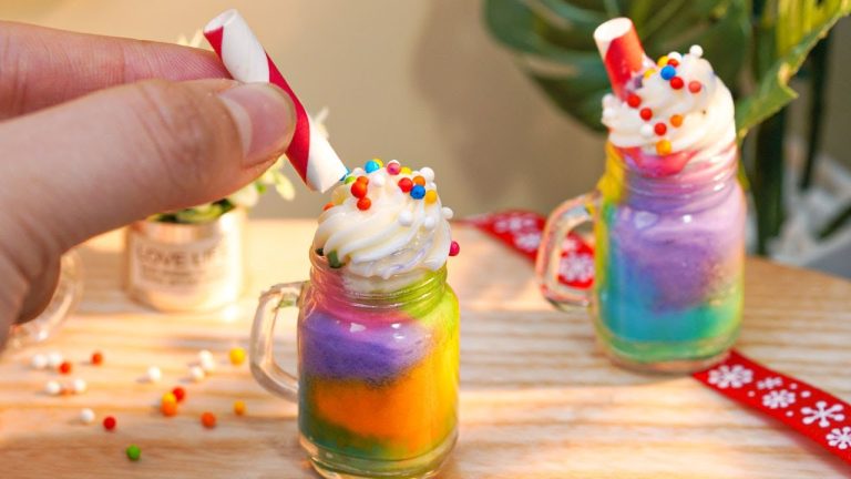 So Tasty Miniature Rainbow Smoothies Recipes | Miniature Cake Ideas | Tiny Cakes