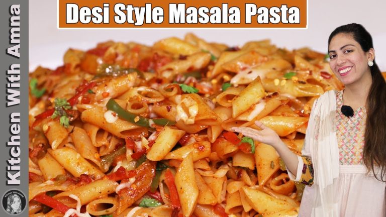 Desi Style Masala Pasta Recipe | Hot & Spicy Pasta Recipe | Kitchen With Amna