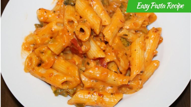 Easy Pasta Recipe-How To Make Italian Pasta-Vegetable Cheesy Penne Pasta Recipe By Harshis Kitchen