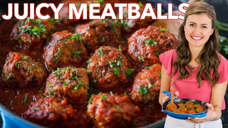 Juicy MEATBALL RECIPE – How to Cook Italian Meatballs