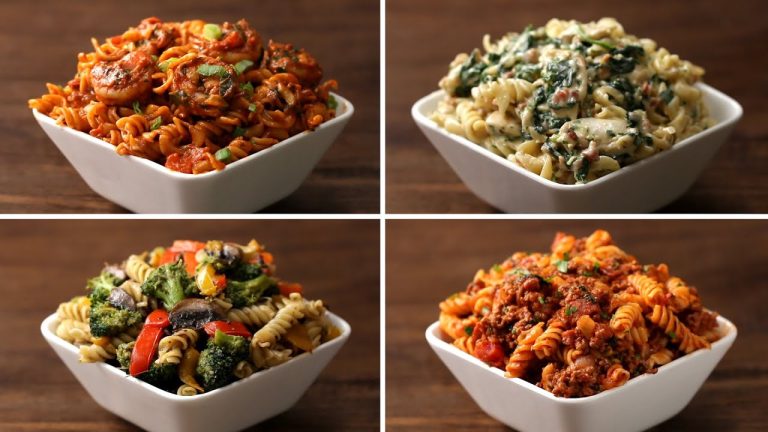 Rotini Pasta 4 Ways
