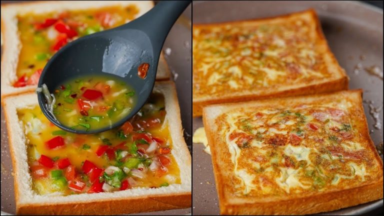 EASY & QUICK BREAKFAST RECIPE | EGG & BREAD SNACKS | DELICIOUS BREAKFAST RECIPE | N'Oven