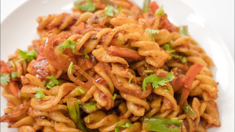 Red Sauce Pasta Recipe | Indian Style Red Sauce Pasta / Kids Lunch Box Recipes