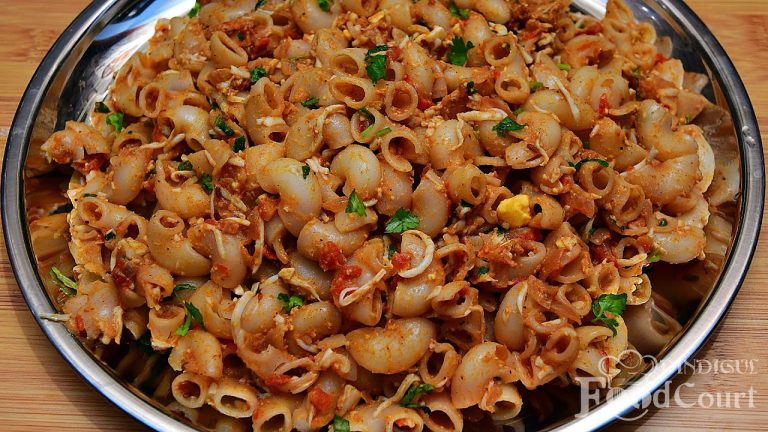 Egg Macaroni/ Egg Pasta/ Indian Style Macaroni Pasta