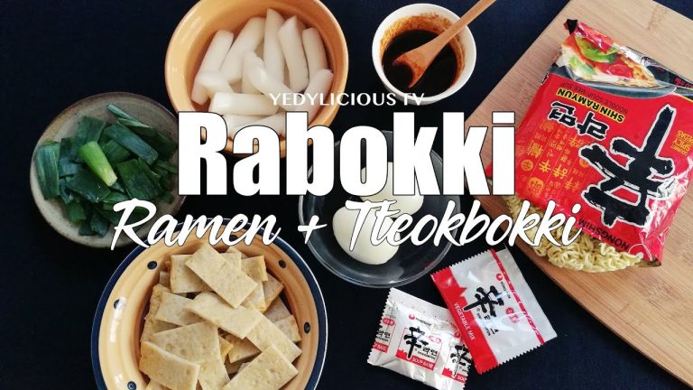 How To Make Rabokki [Ramen+Tteokbokki] Recipe ~ Easy Korean Cooking Recipes