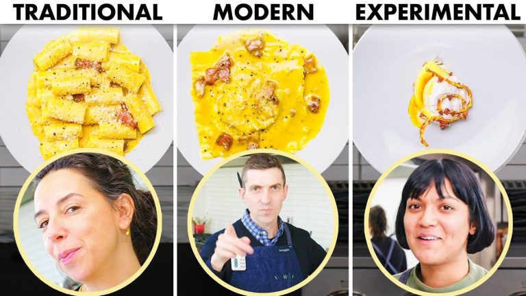 3 Chefs Cook Pasta Carbonara 3 Ways: Traditional, Modern, Experimental | Bon Appétit