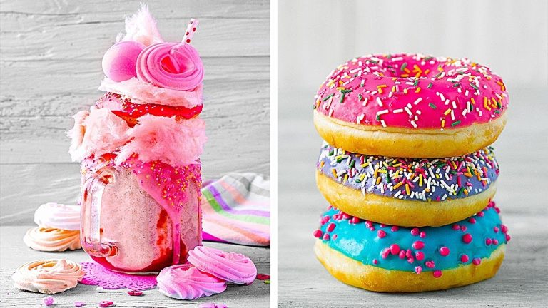 Simple Colorful Dessert Recipes || How to Make Yummy Cakes, Donuts, Cocktails, Cupcakes