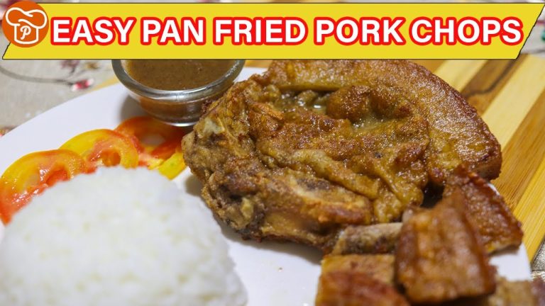 How to Cook Easy Pan Fried Pork Chops | Pinoy Easy Recipes