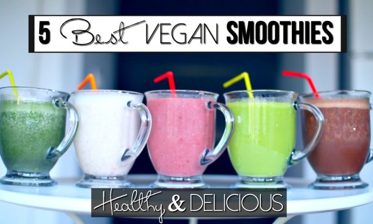 5 BEST Vegan Smoothie Recipes: My favorite healthy smoothies!