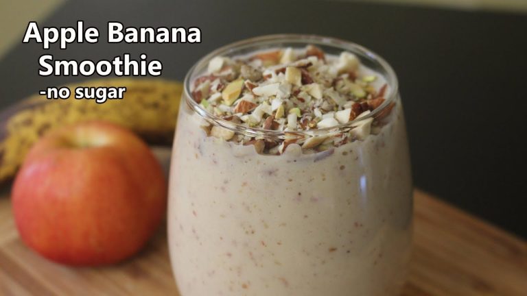 Apple banana breakfast smoothie recipe | No sugar smoothie | Apple banana smoothie