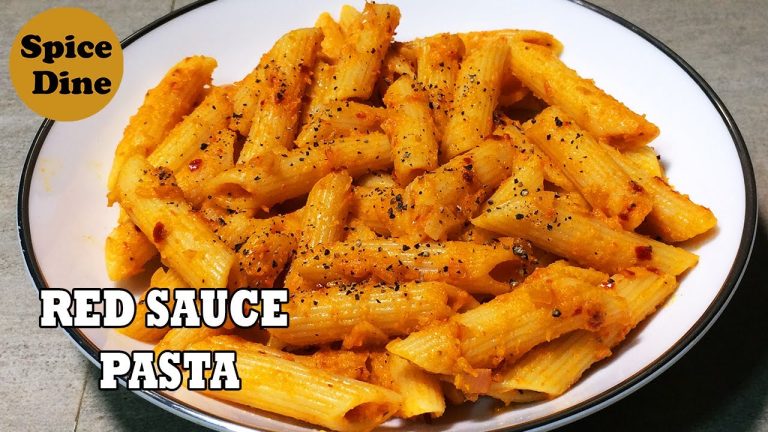Best Red Sauce Pasta Recipe without Cheese  | How to Make Red Sauce Pasta without Cheese at Home