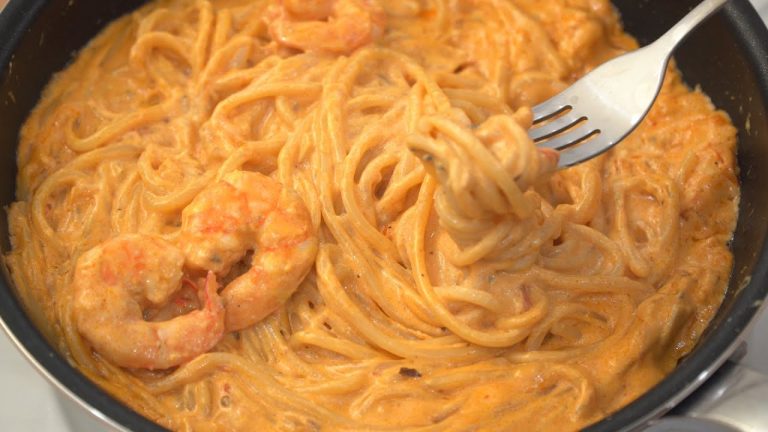 Korean Shrimp Pink Sauce Pasta