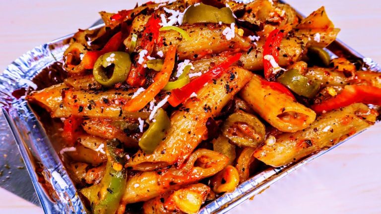 Indian Street Style Pasta, Secret Chilli Pasta Recipe, Roadside Spicy Masala Pasta, Veg Pasta Recipe