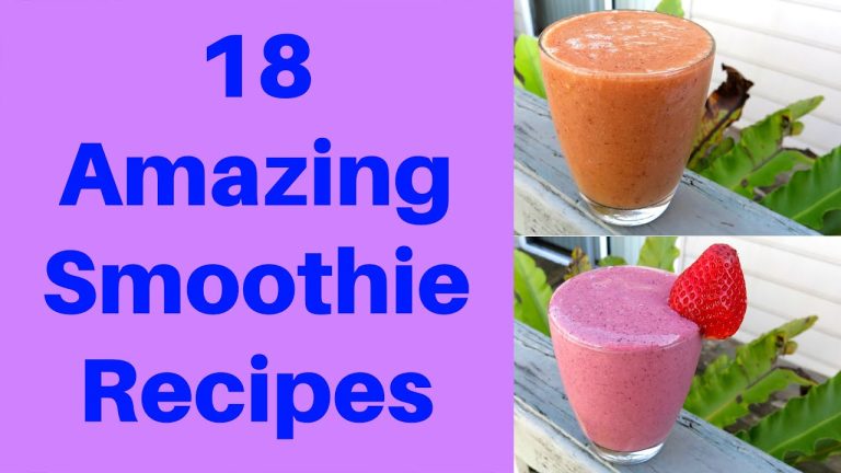 18 AMAZING HOMEMADE SMOOTHIE RECIPES