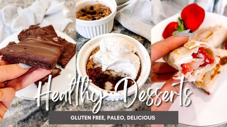 Healthy Dessert Recipes That Are Easy To Make | gluten free recipes