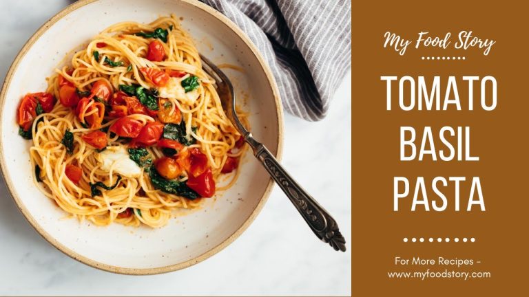 Easy Tomato Garlic Basil Pasta – just five ingredients!