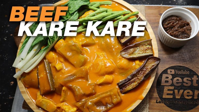 RESTAURANT STYLE FILIPINO BEEF KARE KARE | KARE KARENG BALAT NG BAKA AT TUWALYA