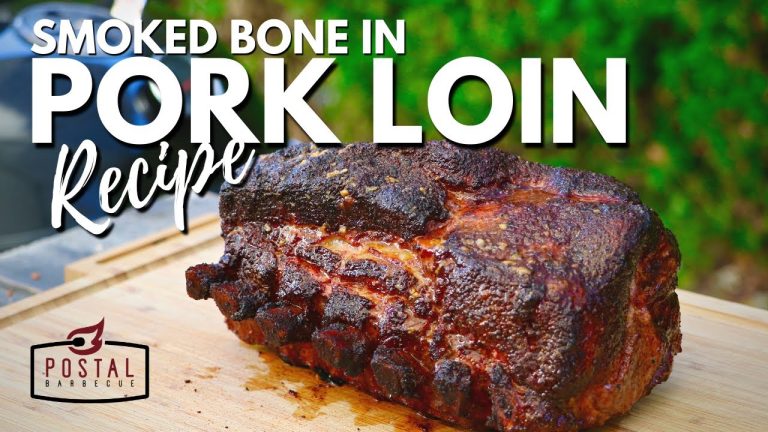 Smoked Bone In Pork Loin Roast on the Grill – Easy BBQ Recipe