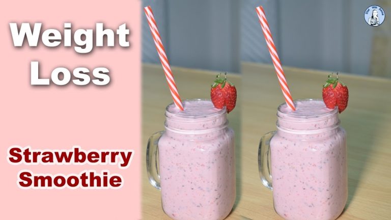 Tasty Strawberry Smoothie Recipe | Low-fat Strawberry Smoothie for Weight Loss | Life with Amna
