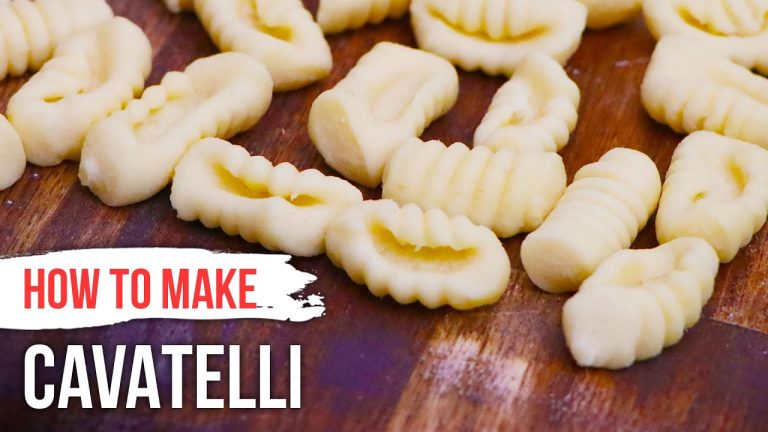 How to Make CAVATELLI PASTA from Scratch