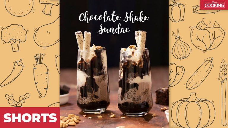 Chocolate Shake Sundae | Easy Dessert Recipes | Summer Recipes | Ice Cream Sundae | #shorts