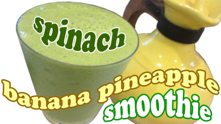 SPINACH PINEAPPLE SMOOTHIE RECIPE – With Banana-Pineapple GREEN SMOOTHIE RECIPES – HomeyCircle