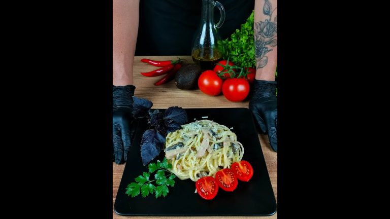 ASMR | Pasta Carbonara Recipe | COOKING #shorts #asmr #recipes #cooking