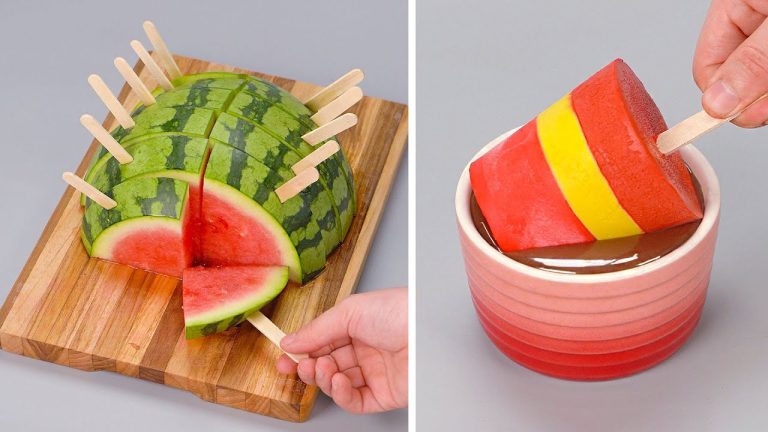 So Easy and Delicious Watermelon Dessert Recipes | Most Amazing Fruit Cake Decorating Tutorials
