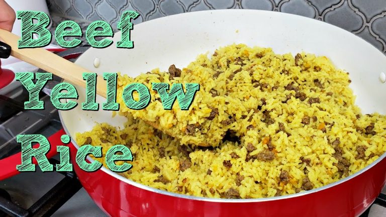 Ground Beef and Yellow Rice Recipe | One Pot Meal Idea | Simply Mama Cooks