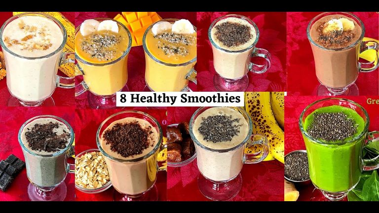 8 Healthy Smoothie Recipes – Quick & Easy Smoothie Recipes – Healthy Smoothie Recipes For Weigh Loss