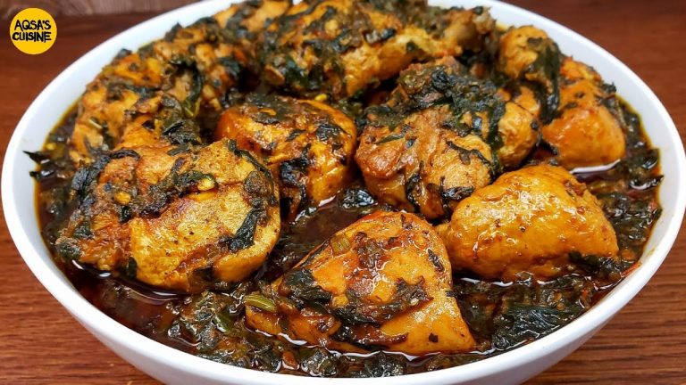 Make Chicken With Spinach (Palak) Super Easy & Delicious Recipe, Palak Chicken Recipe, Saag Chicken