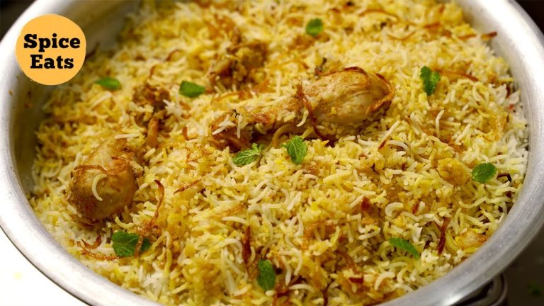 HYDERABADI CHICKEN DUM BIRYANI RECIPE | HYDERABADI RESTAURANT STYLE CHICKEN BIRYANI
