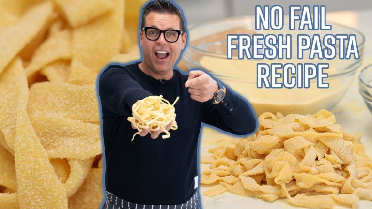 No-Fail Homemade Pasta Recipe: The Only Fresh Pasta Recipe you will ever need.